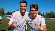 Die Bürmooser Torschützen Nedim Suljic und Melvis Memic