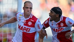 Die beiden „Kopfball-Monster“ des GAK: Alexander Hofleitner und Donovan Pines ...