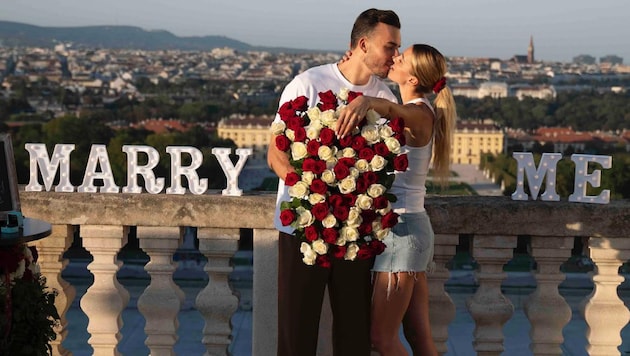 Im Herbst 2023 machte Haris Tabakovic seiner Sabrina in Wien einen Heiratsantrag.