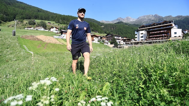 Fabio Gstrein zuhause in Sölden.