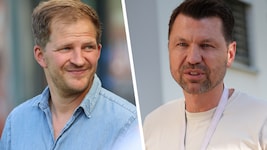 Rieds Sportvorstand Wolfgang Fiala und Rapids Sportchef Markus Katzer
