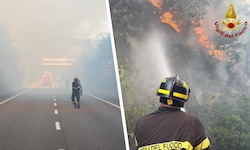Seit Samstagnachmittag bekämpfen die italienischen Feuerwehren Waldbrände in Friaul. Betroffen ...