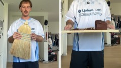 Auf seinem TikTok-Kanal zeigt „AdiTotoro“ seine neueste „Besen-Kreation“.
