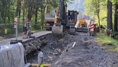 Bagger und Straßengräben werden in Bludenz noch länger zum Stadtbild gehören. 