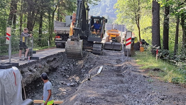 Bagger und Straßengräben werden in Bludenz noch länger zum Stadtbild gehören.