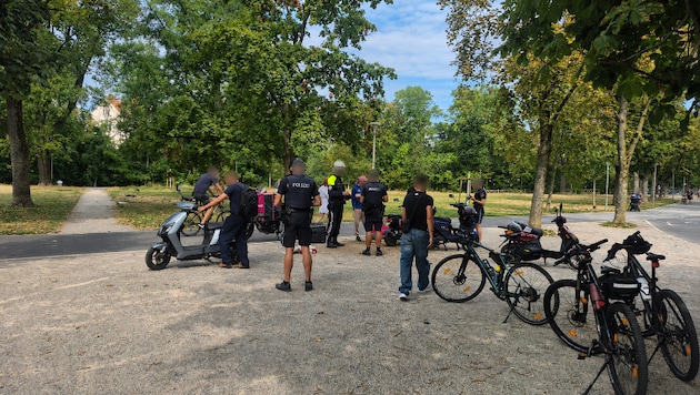 Die Polizei hatte es vor allem auf E-Scooter-Fahrer und andere Trendsportgeräte abgesehen.