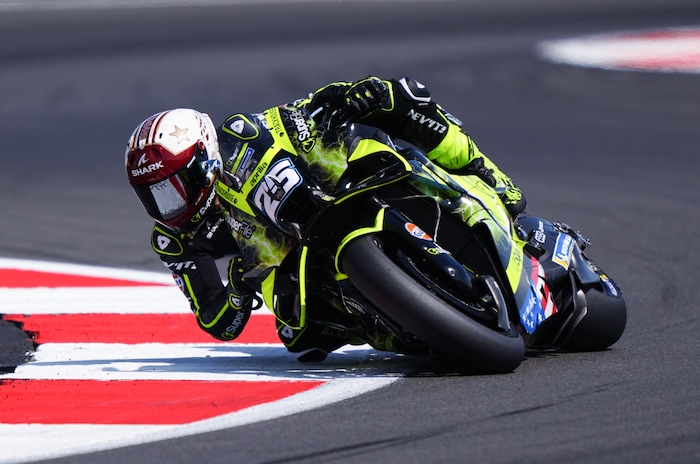 Race winner Raul Fernandez