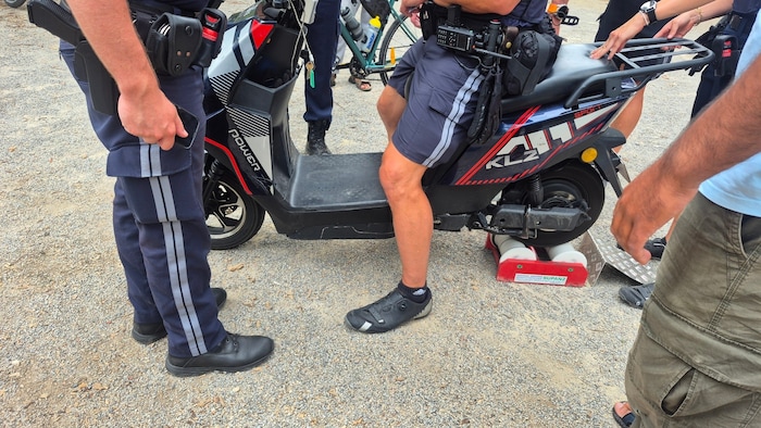 Mobiler Prüfstand der steirischen Polizei.