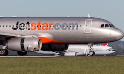 Die Airbus-Piloten der Fluglinie Jetstar mussten eine Vollbremsung durchführen (Symbolbild).
