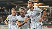 Weinhandl, Seidl und Co. feiern Nelson Weiper, der Sturms neuer Goalgetter werden könnte.