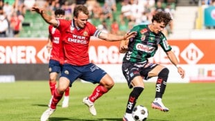 Rapid gewann ein sehr chancenreiches Spiel in Ried.