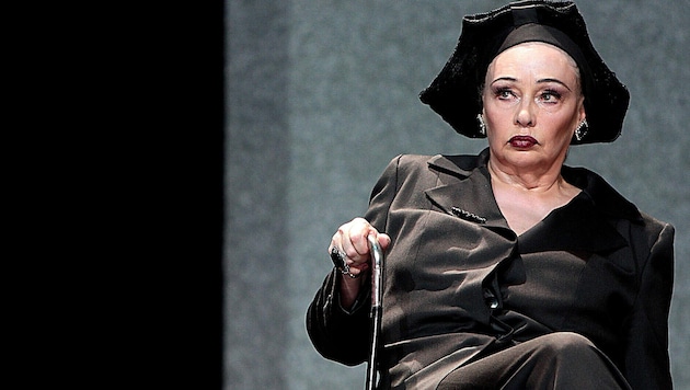 Vera Borek als Claire Zachanassian auf einem Archivbild aus dem Jahr 2008