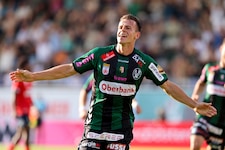 Stefan Schwab freut sich über seinen Treffer für Ried gegen Rapid.