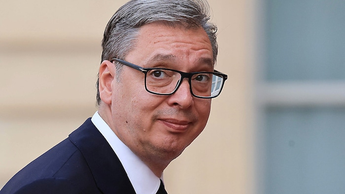 Serbiens Staatschef Aleksandar Vučić wird von russischen Propagandisten nun vorgeworfen, die ...
