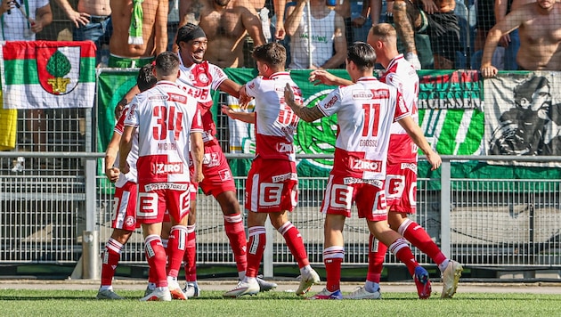 Im ersten Heimspiel der erste Saisonsieg: Der GAK jubelt!