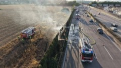 Die Feuerwehrleute brachten den Brand rasch unter Kontrolle.