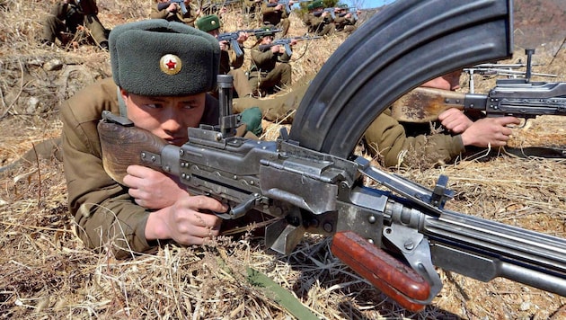 Archivbild von einer Übung des nordkoreanischen Militärs