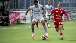 Konnte mit dem FC Pinzgau noch keinen Sieg holen: Djaleu (links). 