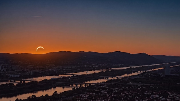 Die „Krone“-Grafik schaut mit Hilfe von astronomischen Daten in die Zukunft: So wie auf dieser ...
