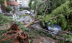 Der Sturm wütete vor allem im Osten Chinas.