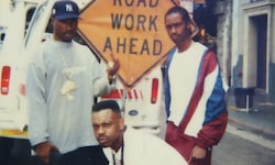 US-Rapper Tupac Shakur (ganz links im Bild) wurde 1996 ermordet.