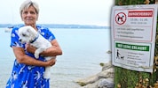 Stefanie Zitzler (66) will mit ihrem „Bobo“ weiterhin hier baden.