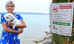 Stefanie Zitzler (66) will mit ihrem „Bobo“ weiterhin hier baden.