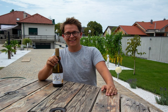 Ebenfalls im Finale: Martin Mayer aus Halbturn, der bereits in dritter Generation Winzer ist.