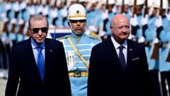 Stocker und Erdoğan beim pompösen Empfang in Ankara