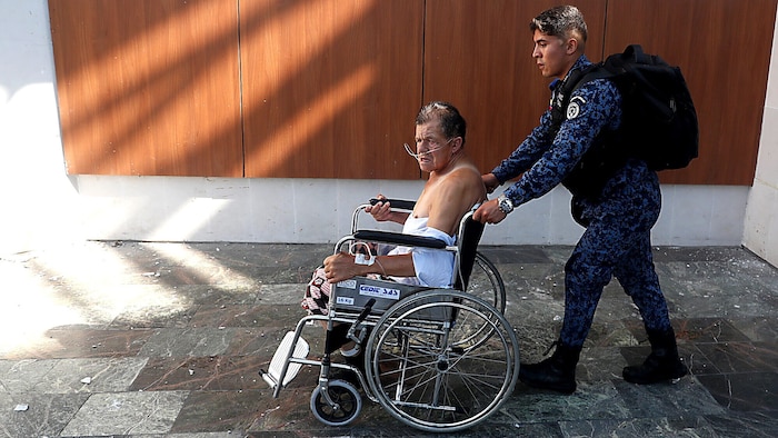 Patienten mussten aus Spitälern in Sicherheit gebracht werden.