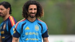 Marc Cucurella - vor wenigen Wochen als Mitglied von Spaniens Team bei der ...