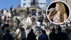 Es wird befürchtet, dass unter den Trümmern noch viele Todesopfer liegen. Shakira solidarisiert ...