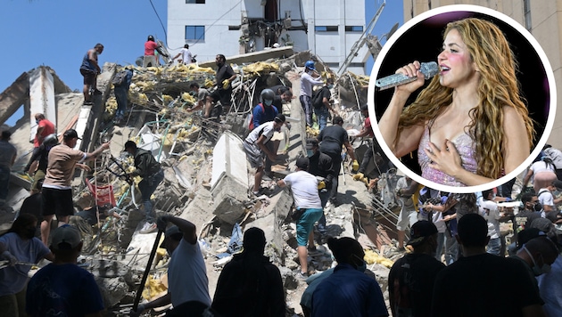 Es wird befürchtet, dass unter den Trümmern noch viele Todesopfer liegen. Shakira solidarisiert ...