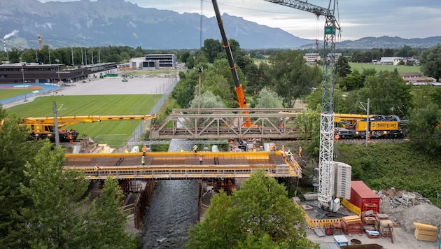 Zwischen Feldkirch und Buchs wird aktuell fleißig gewerkelt.