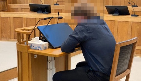 Der Angeklagte machte einen mitgenommenen Eindruck.