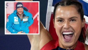 Große Freude über die Goldmedaille für das norwegische Mixed-Staffel-Team! 