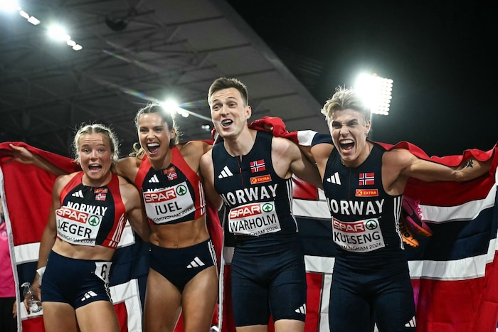 Große Freude nach dem Gold-Coup!