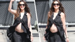 Anne Hathaway zeigte nach den Fake-Gerüchten und bösen Lästereien mehr nackten Babybauch denn ...