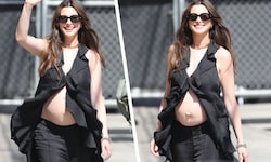 Anne Hathaway zeigte nach den Fake-Gerüchten und bösen Lästereien mehr nackten Babybauch denn ...