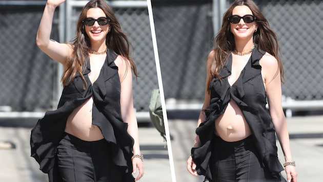 Anne Hathaway zeigte nach den Fake-Gerüchten und bösen Lästereien mehr nackten Babybauch denn ...