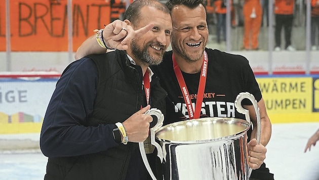 Geniales und erfolgreiches Duo: Sportchef Philipp Pinter und 99ers-Boss Herbert Jerich.