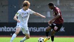 Ibrahim Ouattara (r.) verlässt die Lustenauer Austria nach 35 Pflichtspielen.