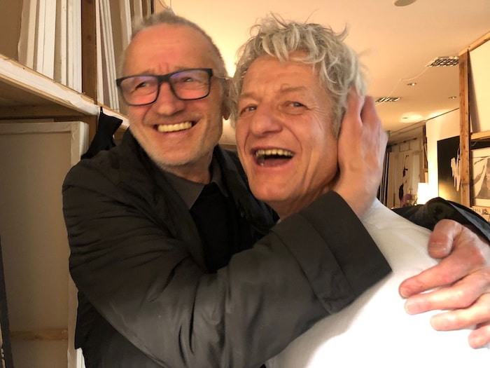 Jahrzehntelange Weggefährten: Norbert Klavora und Wilhelm Huber.