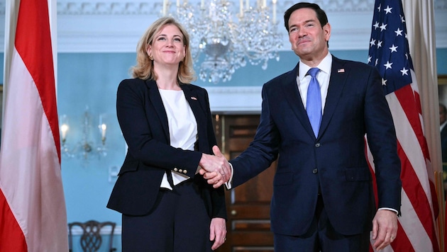 Außenministerin Beate Meinl-Reisinger zu Besuch bei ihrem US-Amtskollegen Marco Rubio