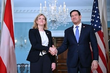 Außenministerin Beate Meinl-Reisinger zu Besuch bei ihrem US-Amtskollegen Marco Rubio