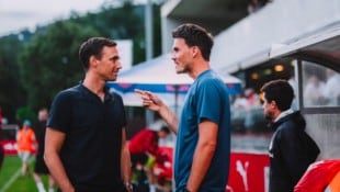 Sport-Geschäftsführer Marcus Mann (li.) und Trainer Danny Röhl.