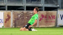Schnölls Jubel nach dem verwandelten Elfmeter zum 3:2.