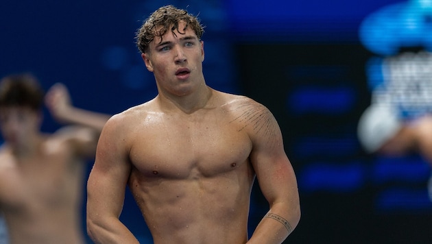 Lukas Edl wurde über 100 Meter Kraul nur 46.