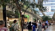 Im Europark bildete sich eine lange Warteschlange.