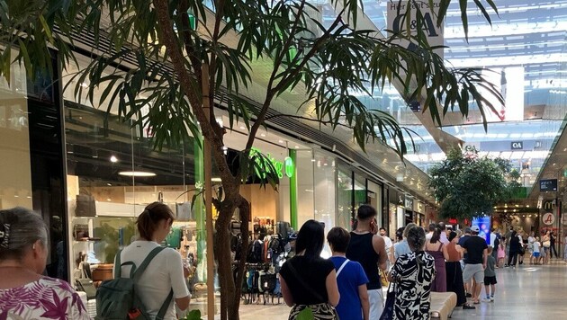 Im Europark bildete sich eine lange Warteschlange.